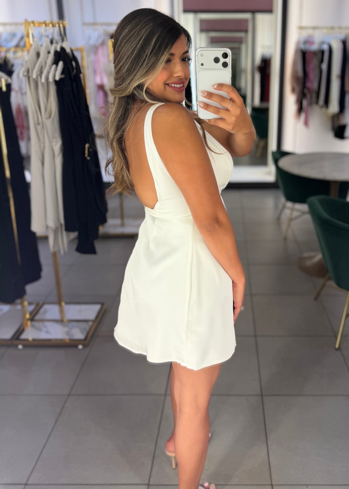 Eliza Satin Dress