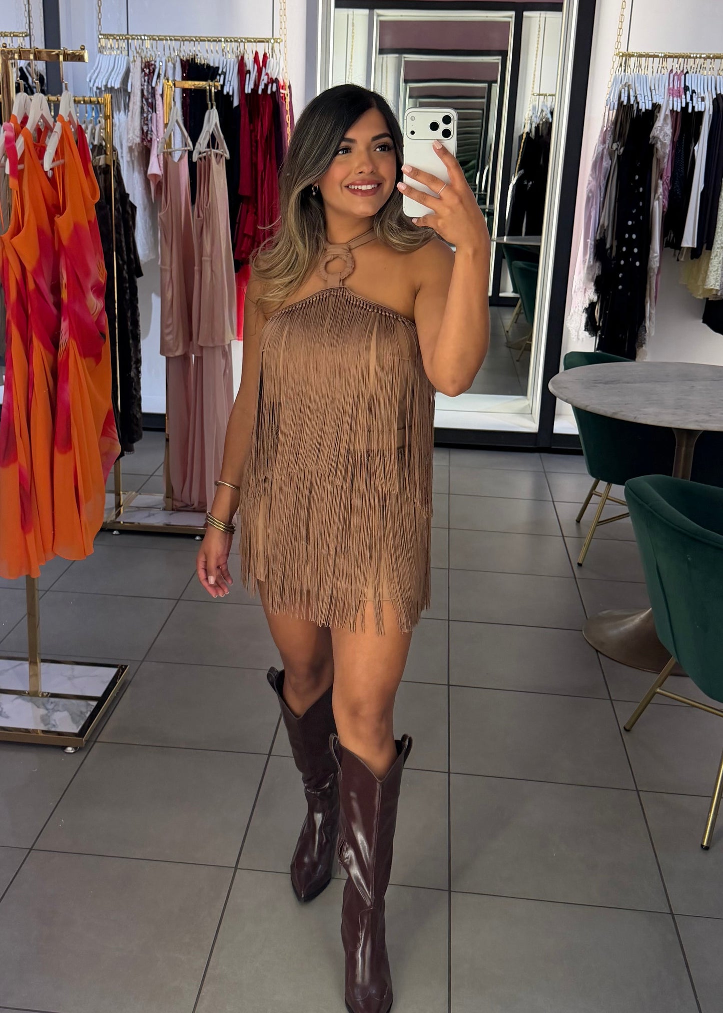 Olivia Fringe Skirt Set
