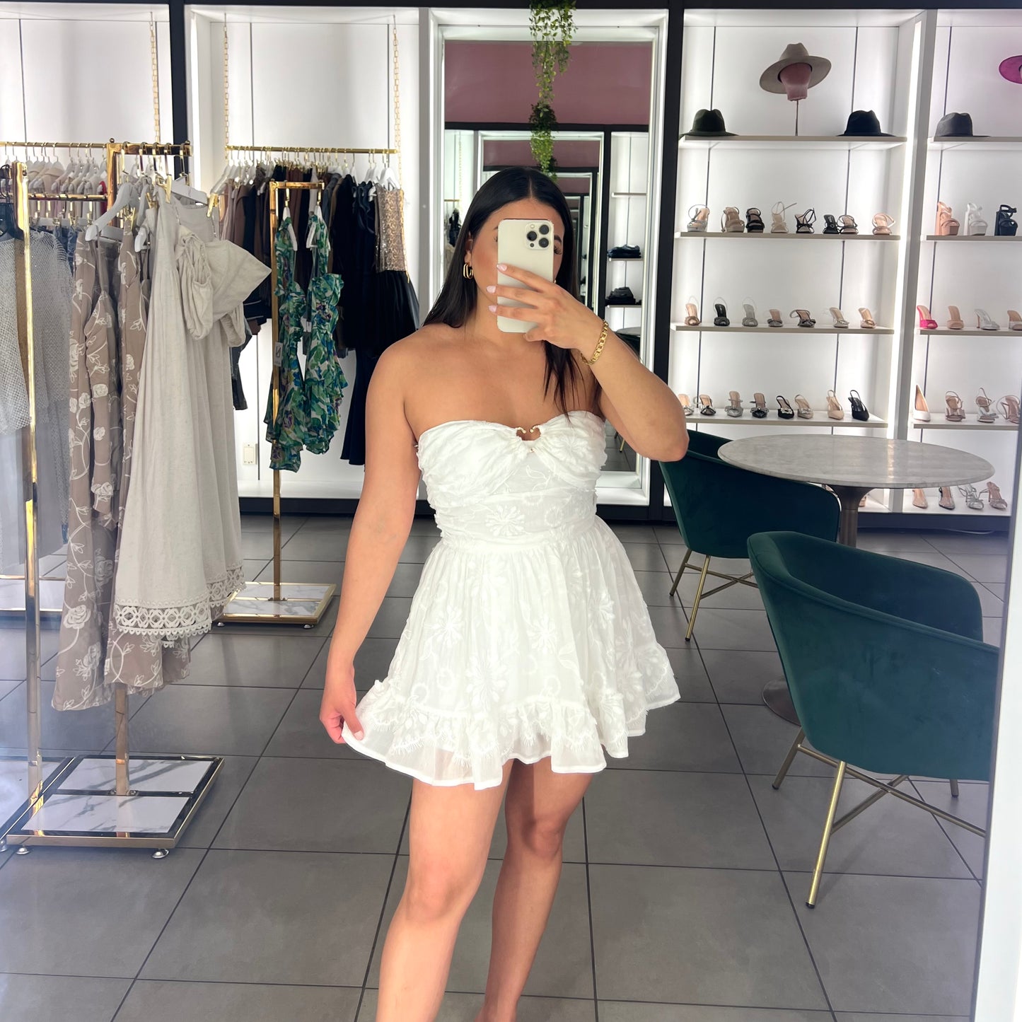Blooming Dress-White