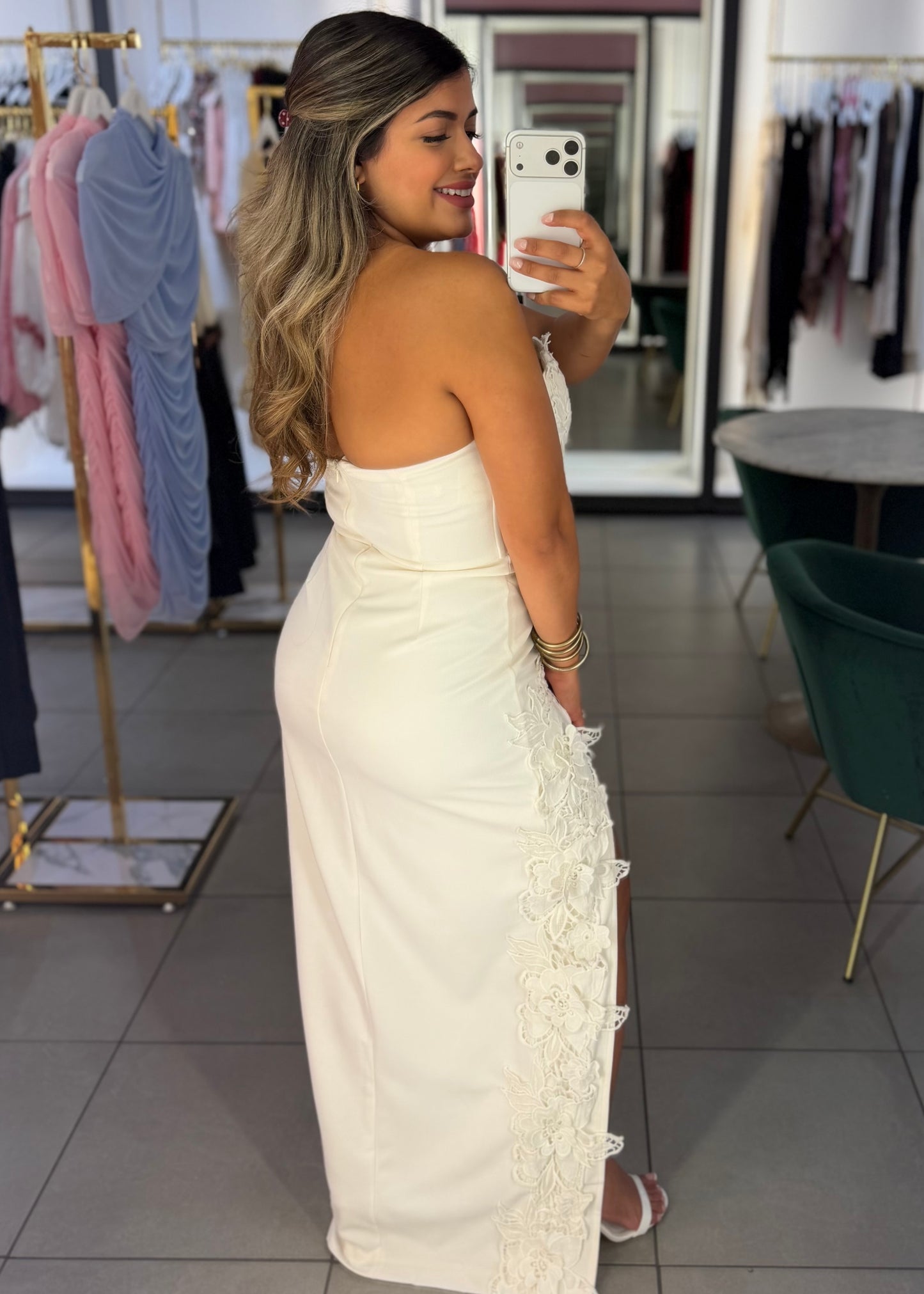Frances Floral Slit Dress