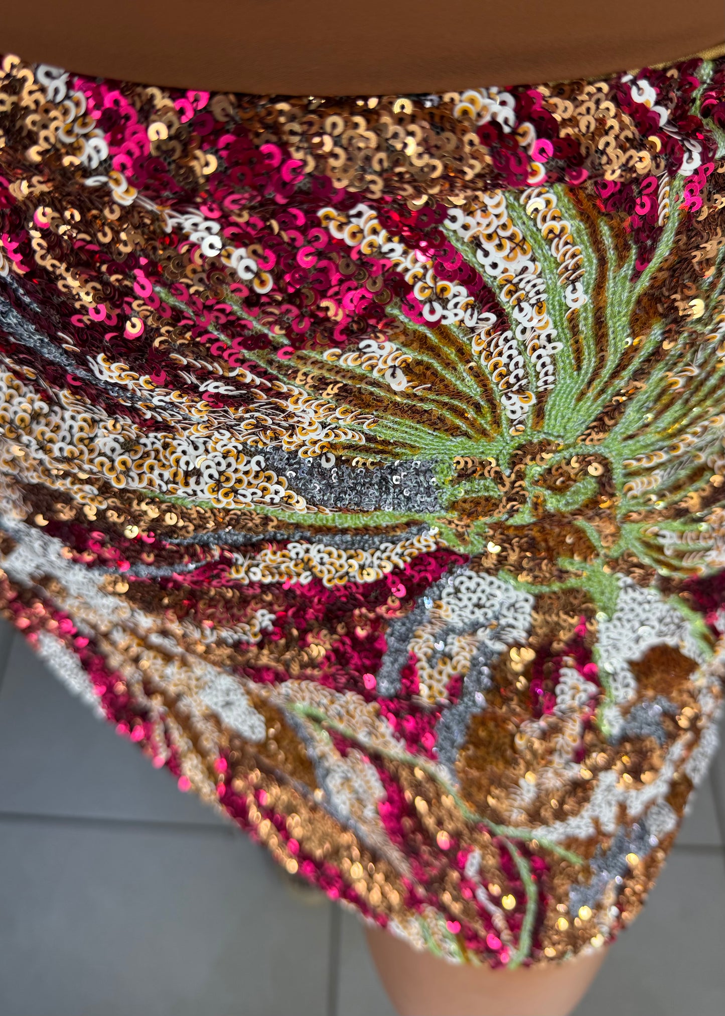 Fleur sequin skirt