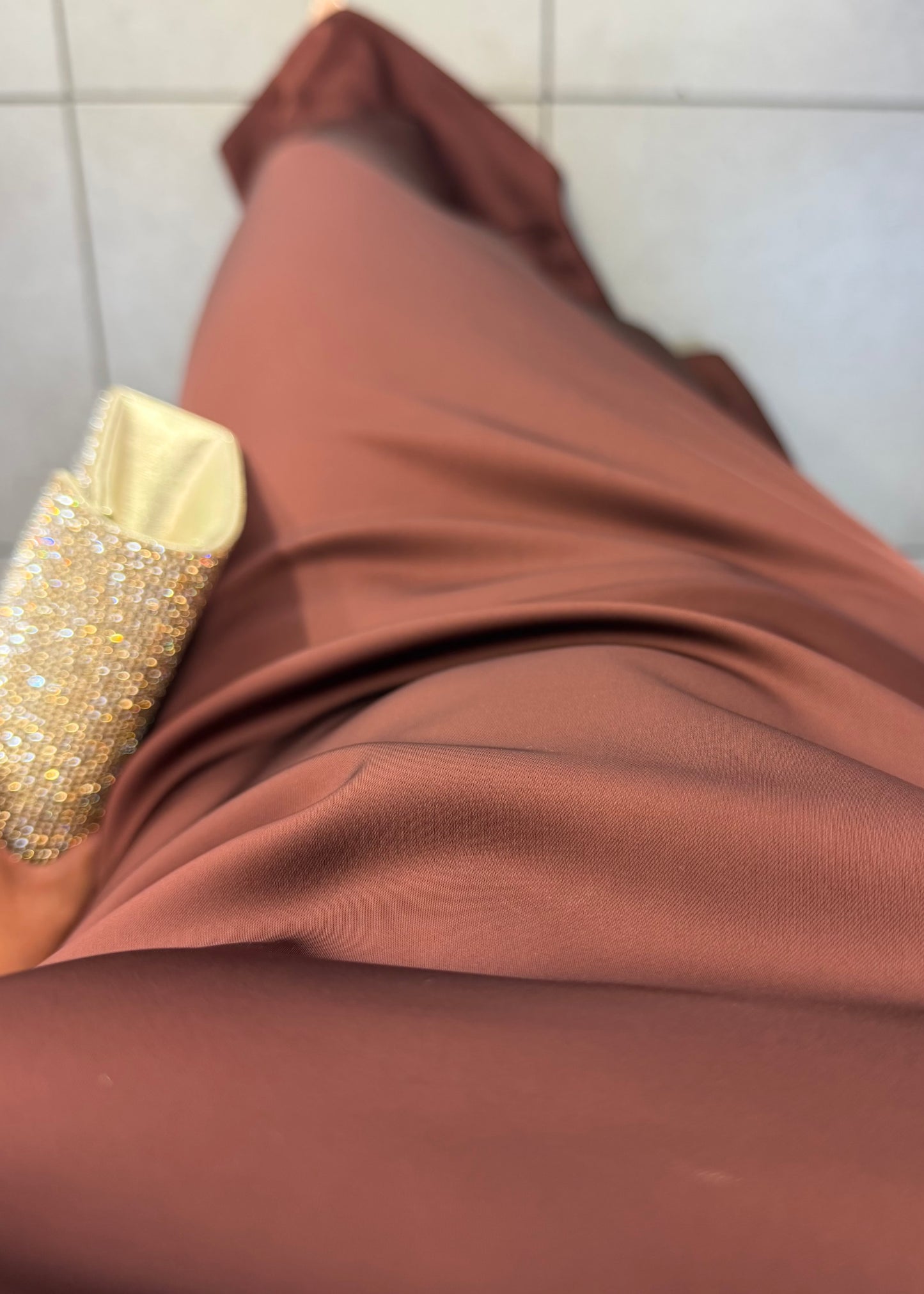 Merlot satin dress