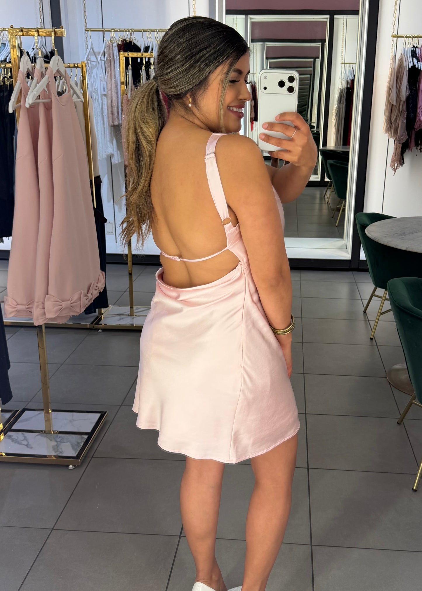 Amora Satin Dress