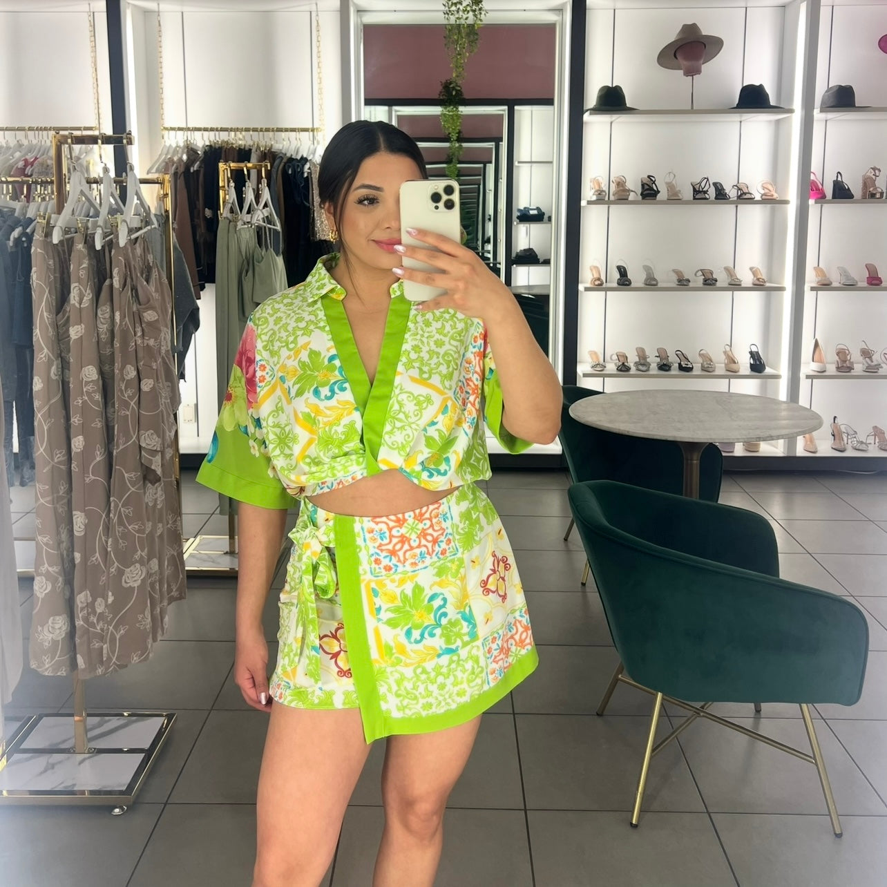 Hailey Floral Short Set-