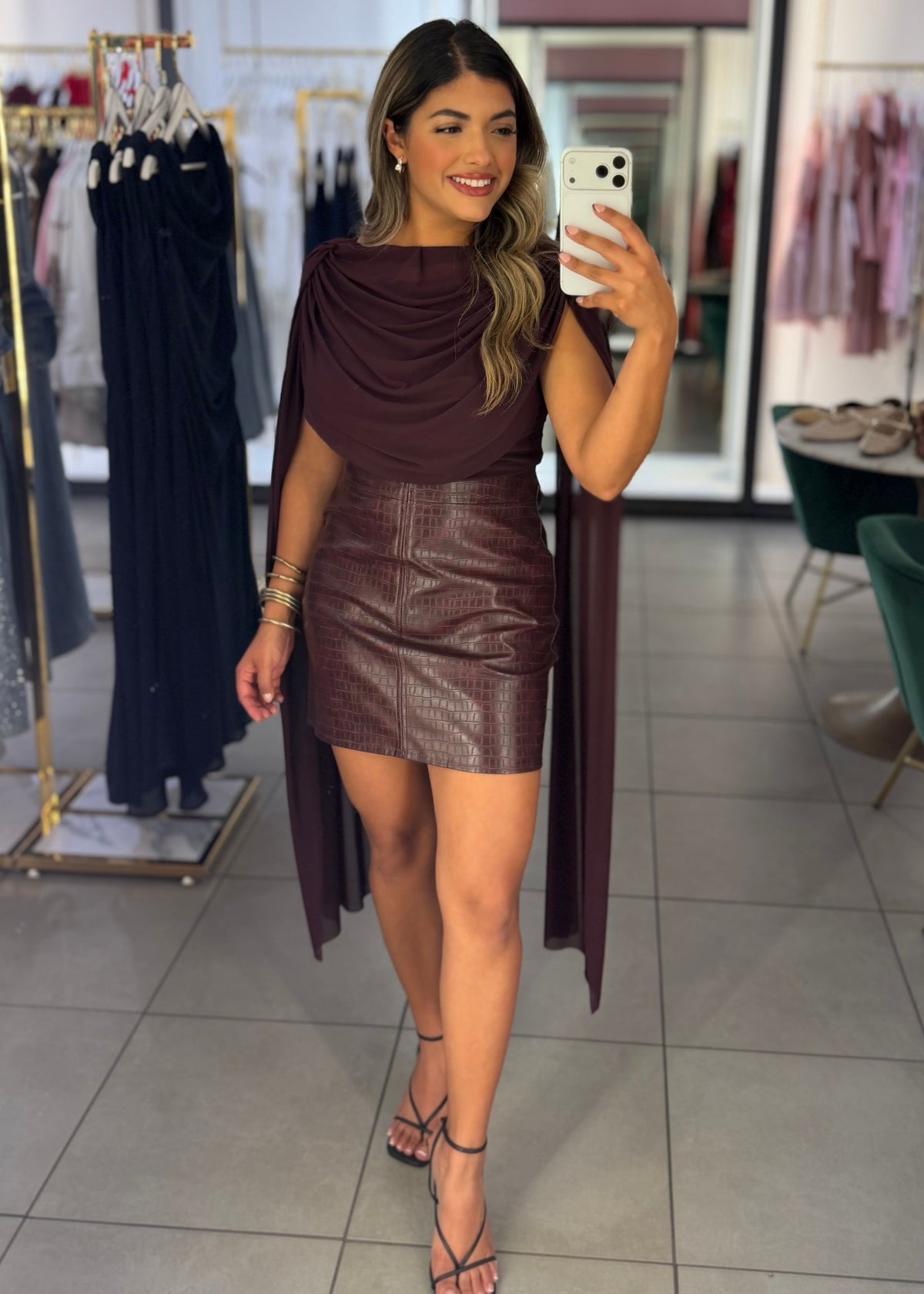 Celine Draped Mini Dress