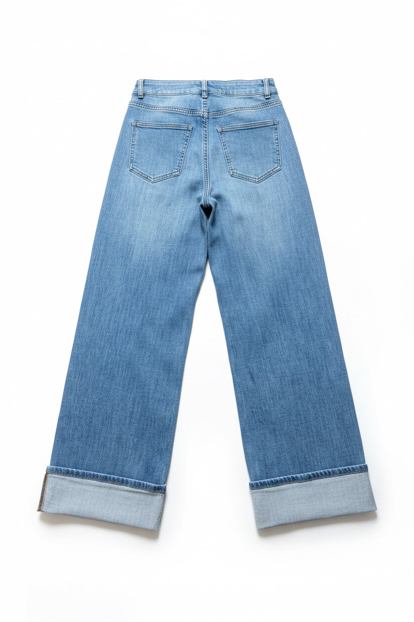 Maya Cuffed Denim