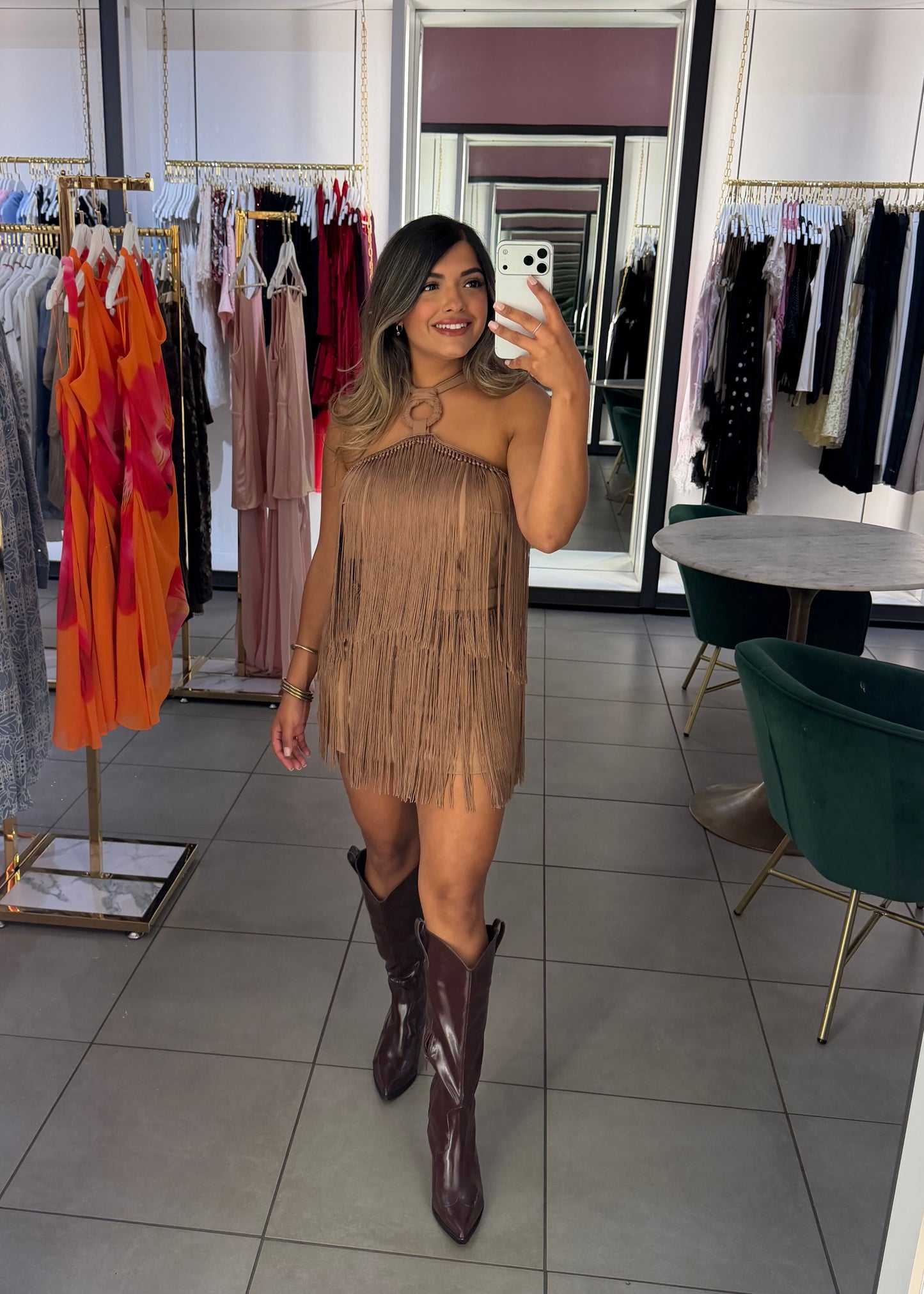 Olivia Fringe Skirt Set