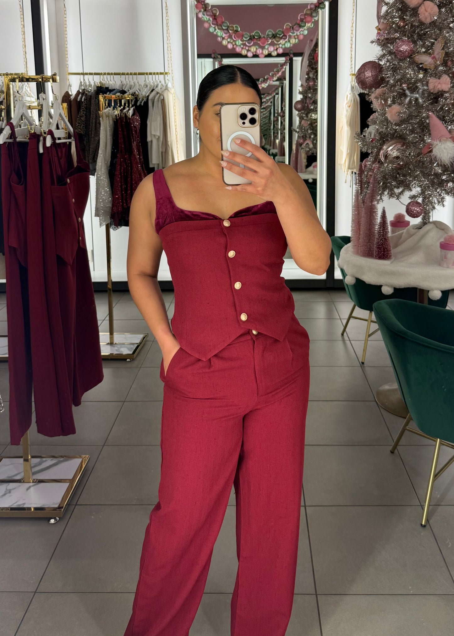 Mrs. Clause Tweed Set