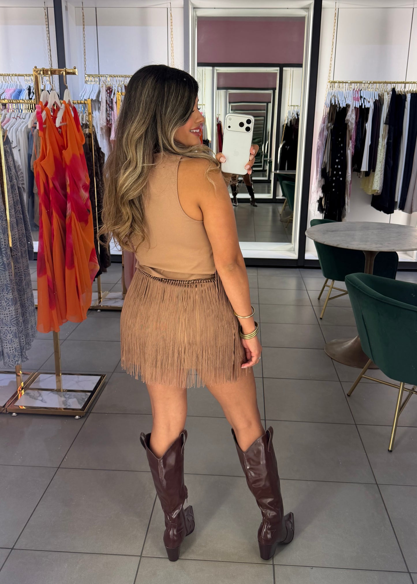 Olivia Fringe Skirt Set