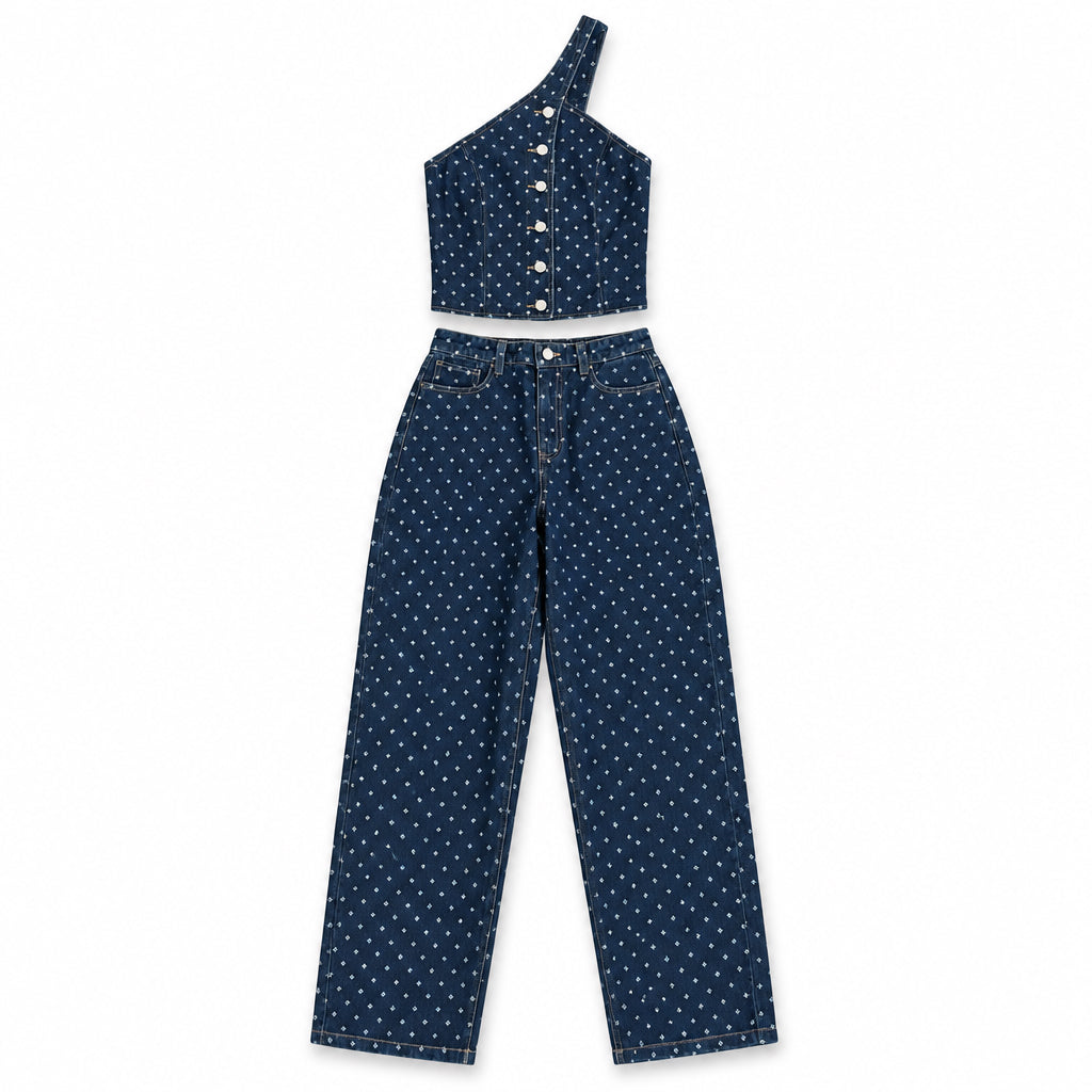 Evania Denim Set