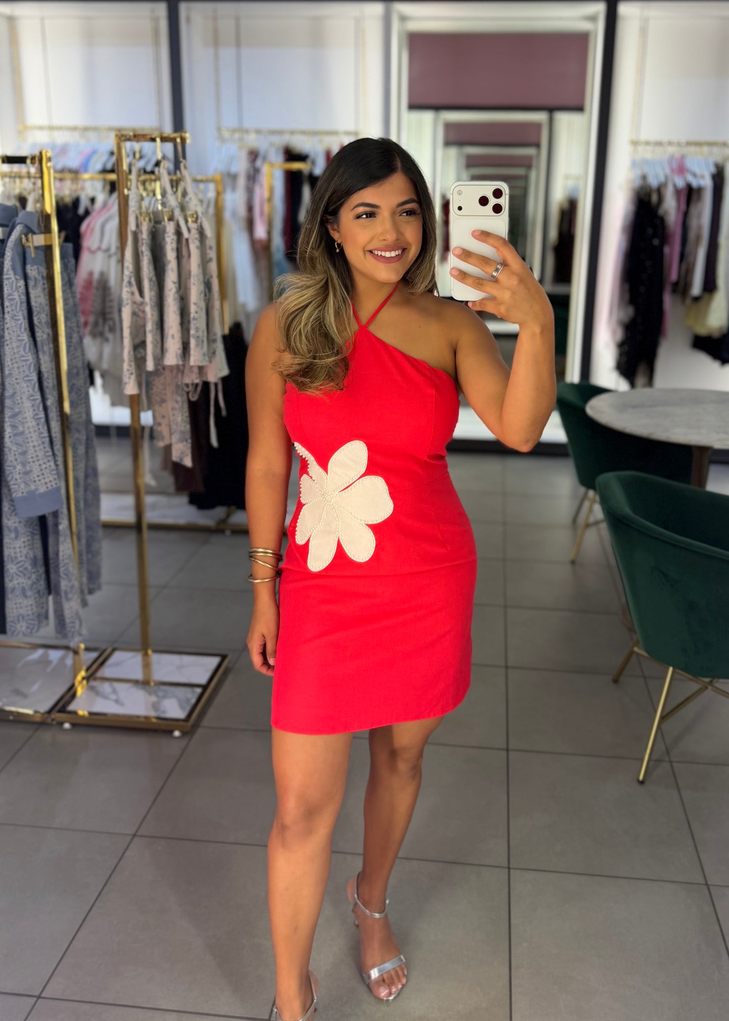 Frances Flower Halter Dress