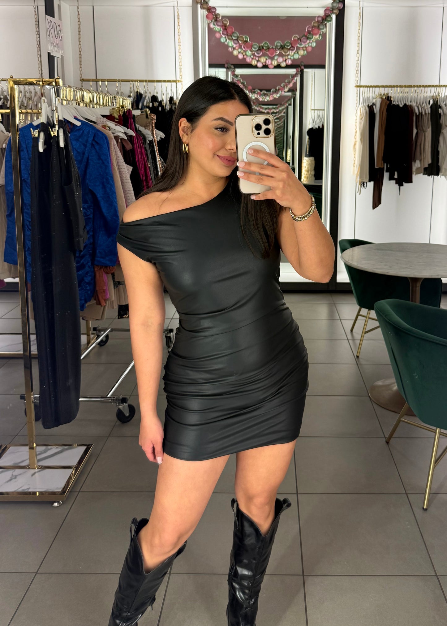 Evelyn Mini Faux Dress