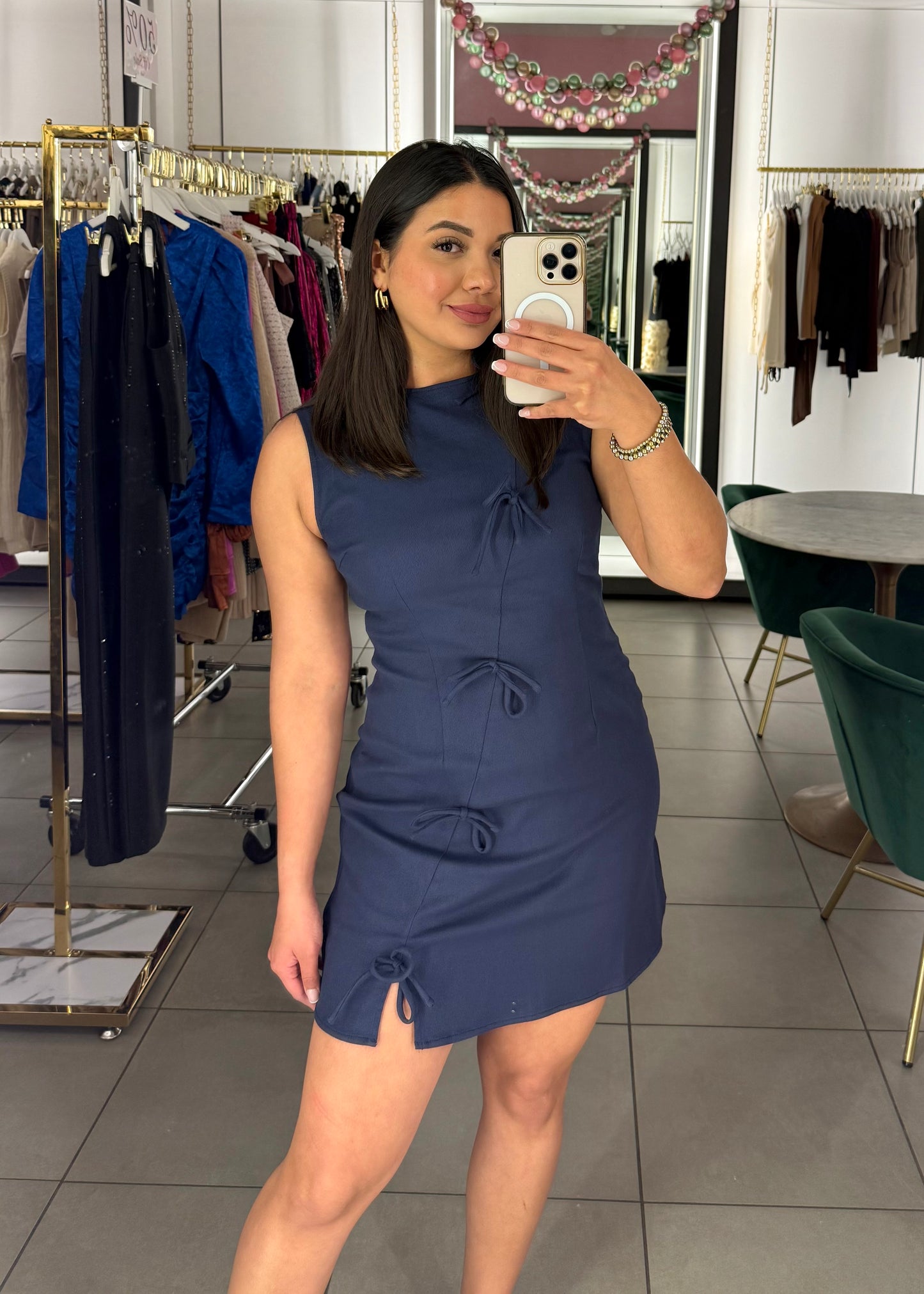 Kyra Ribbon Bow Dress-More Colors