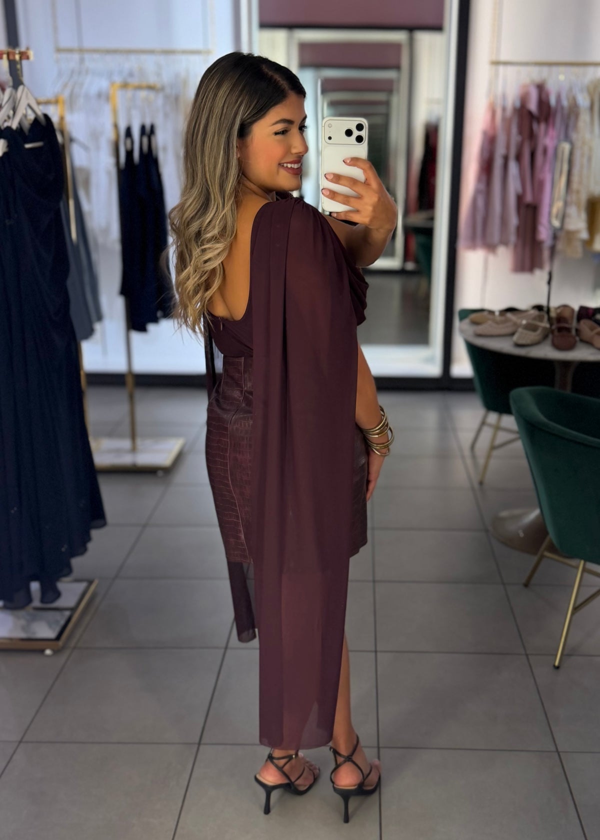 Celine Draped Mini Dress