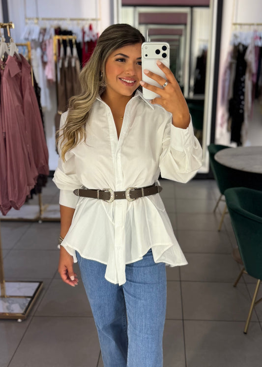 Gracelyn Belted Top