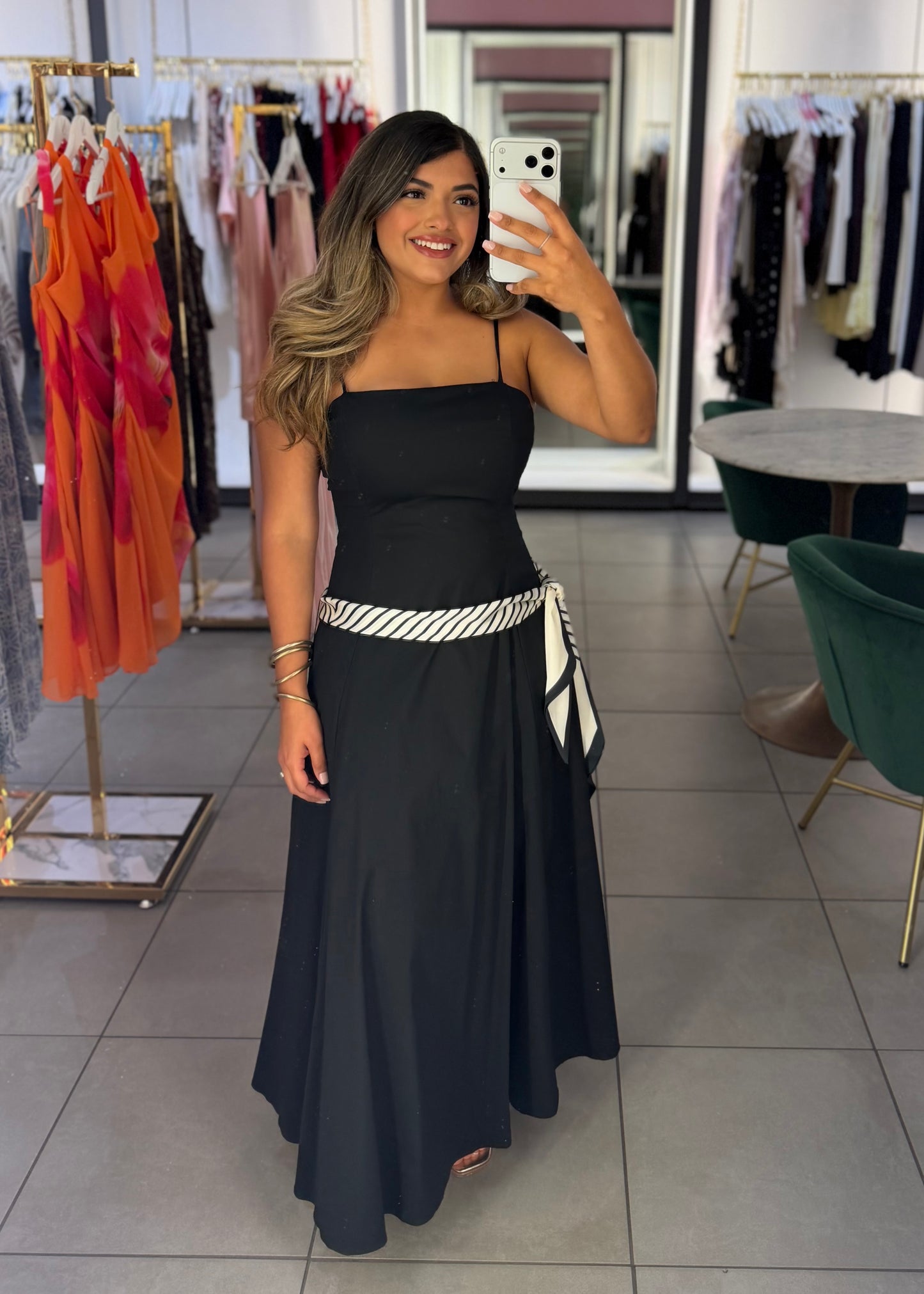 Kayla Scarf Midi Dress