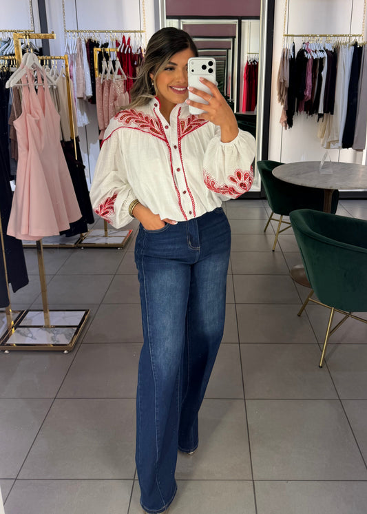 Gina Poplin Top