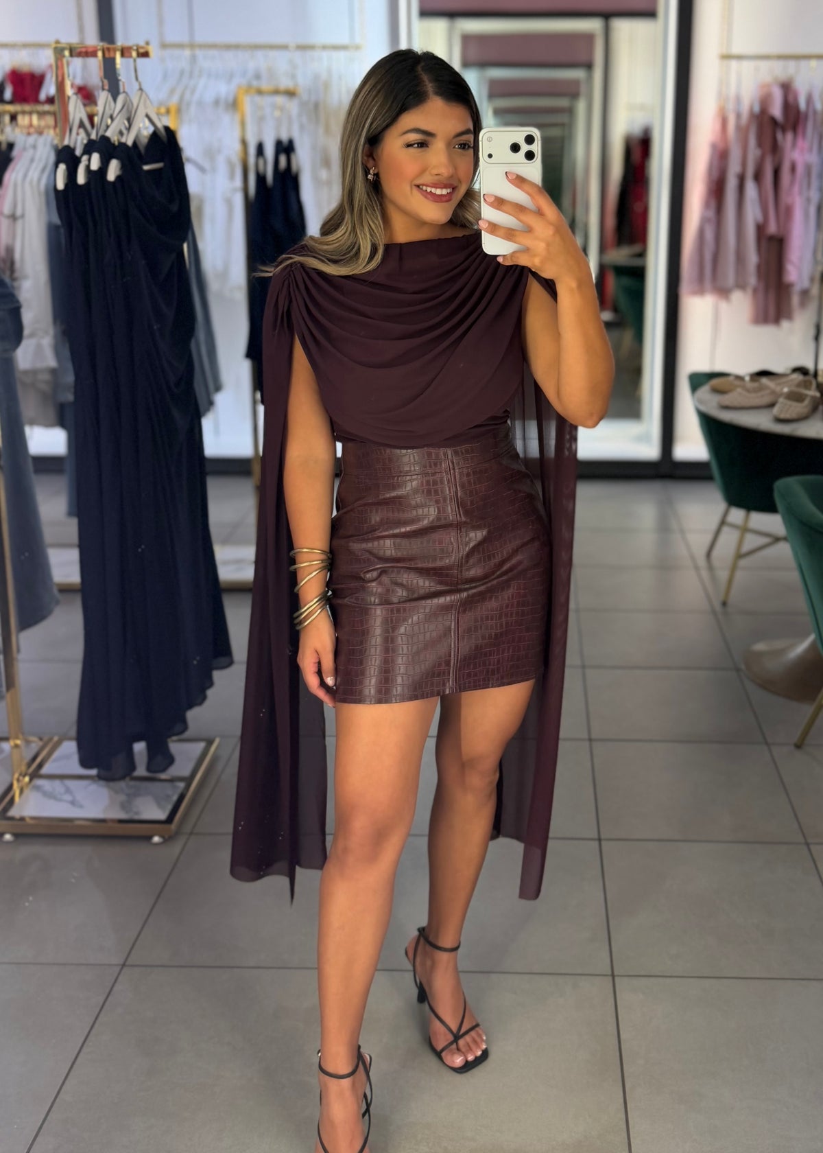 Celine Draped Mini Dress