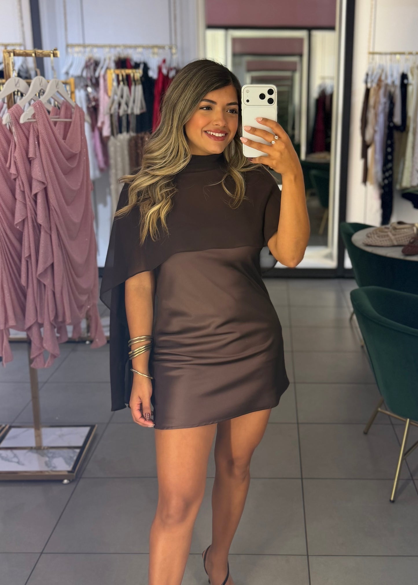 Farrah Cape Dress-More Colors