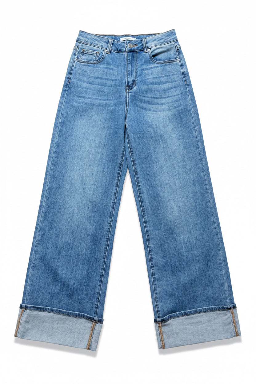 Maya Cuffed Denim