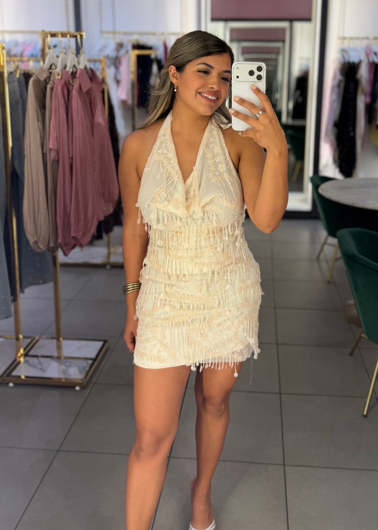 Lydia Sequin Skirt Set