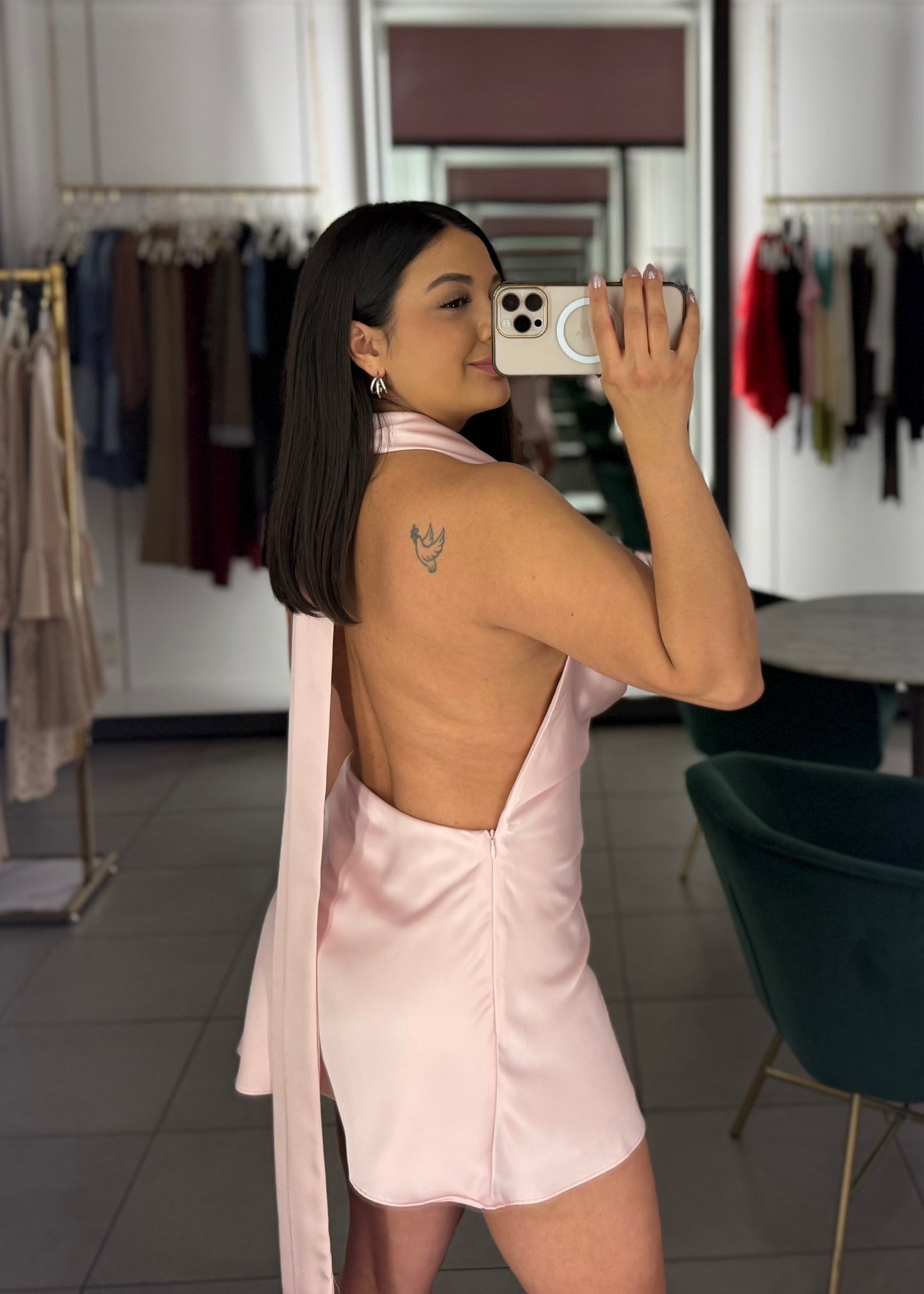 Elsie Halter Mini Dress