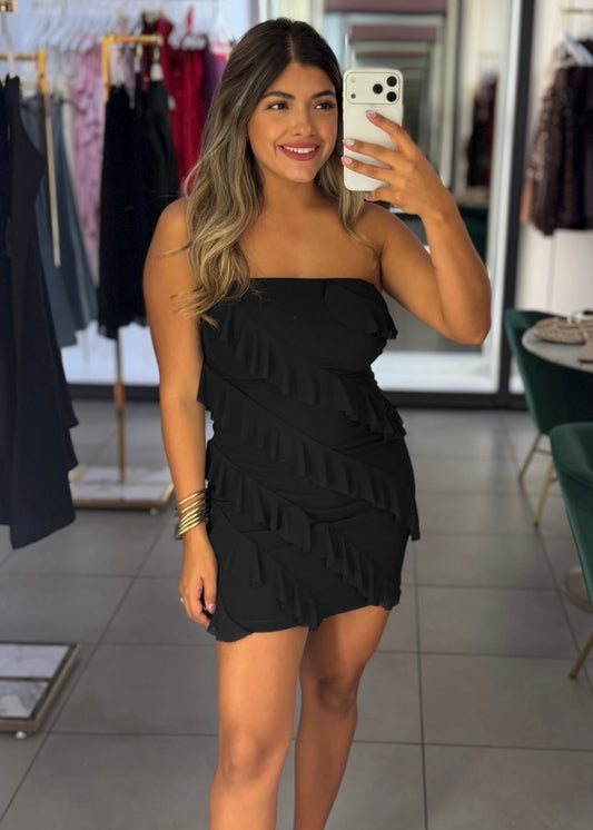 Elida Ruffle Mini Dress
