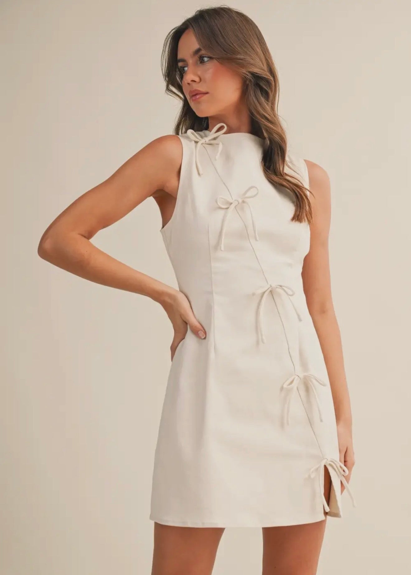 Kyra Ribbon Bow Dress-More Colors