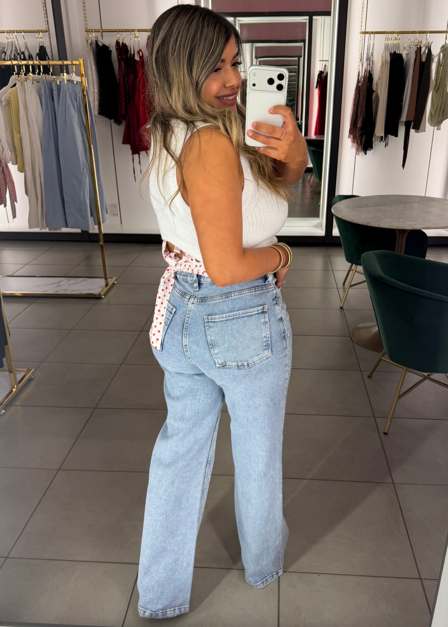 Milly Sparkle Denim Pants