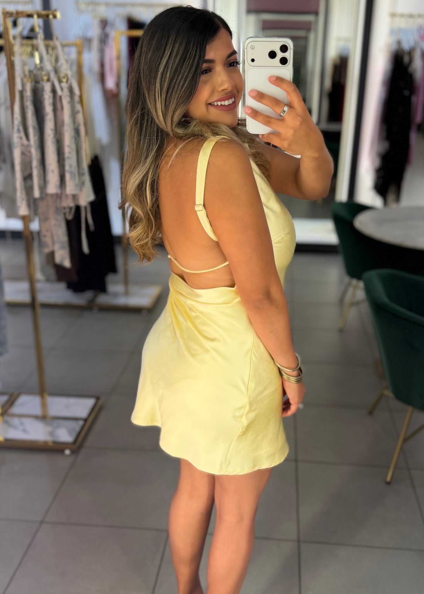 Amora Satin Dress