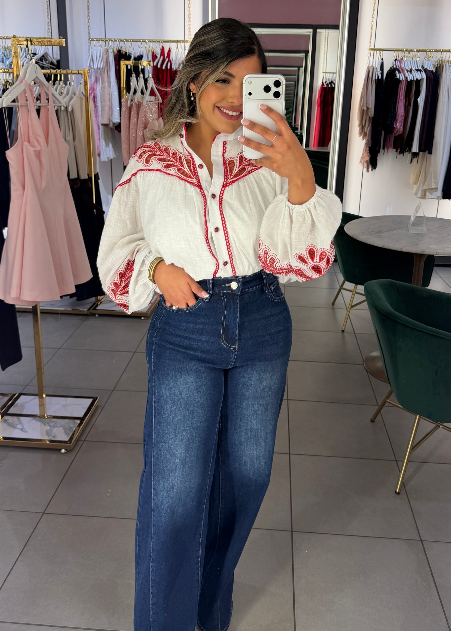 Gina Poplin Top