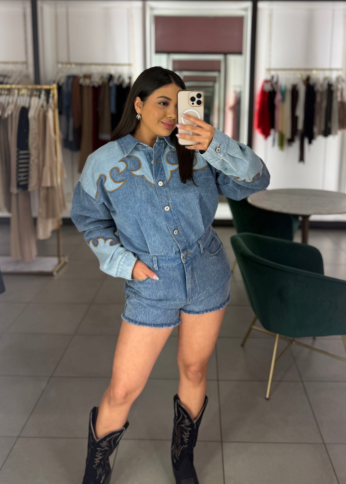 Kamila Western Romper