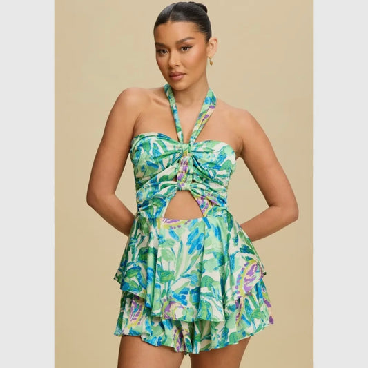 Tropical Romper-GR/MULTI