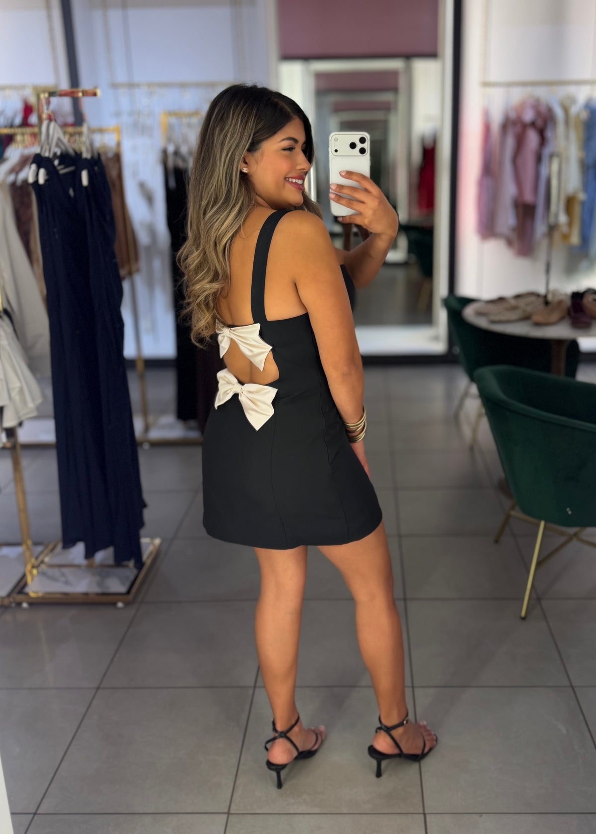 Lovely Bow Mini Dress