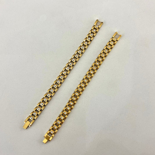 Fashion Watch Gold Plated Bracelet-