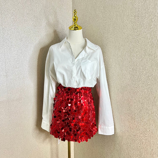 Lover Era Sequin Skirt-