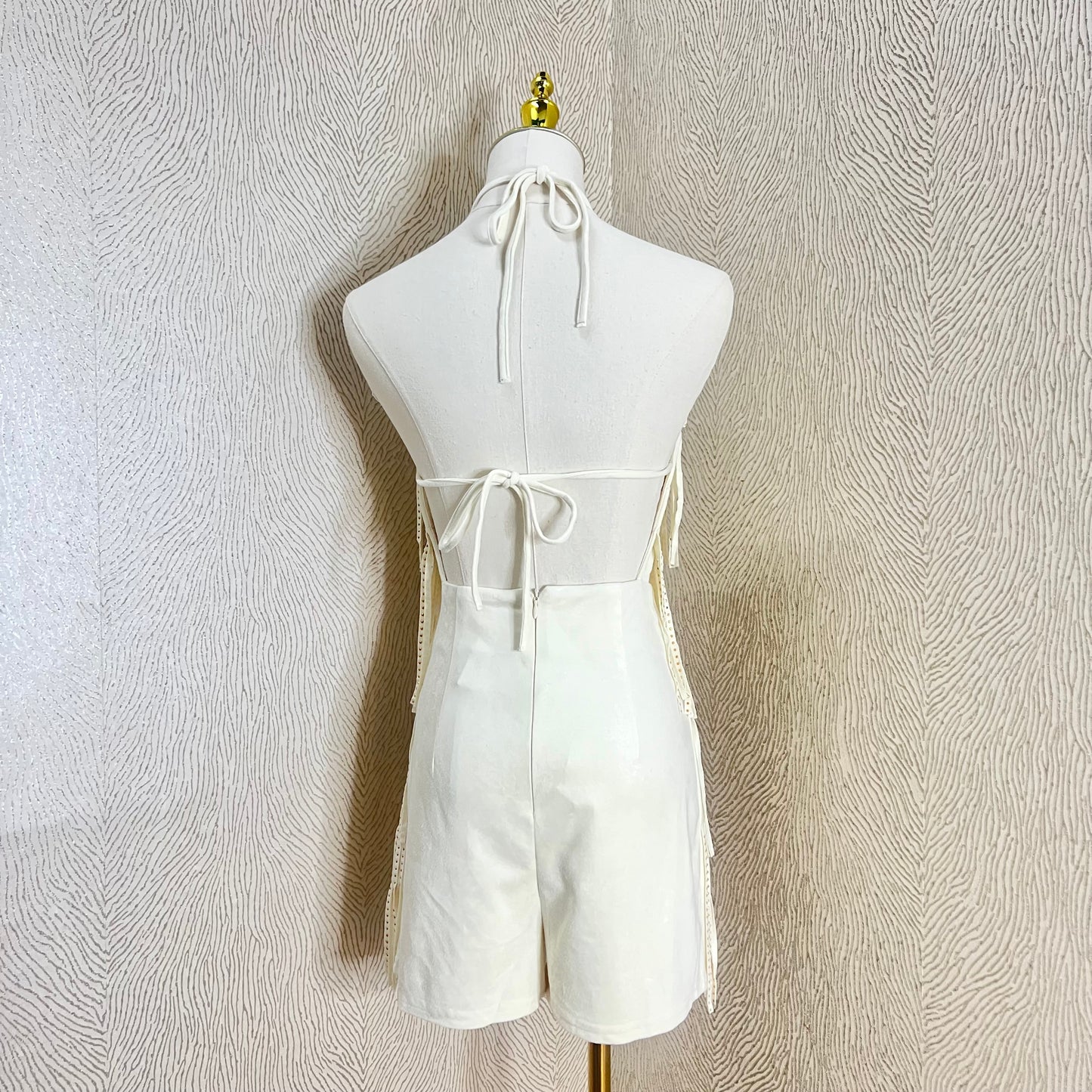 Rodeo Queen Romper-IVORY